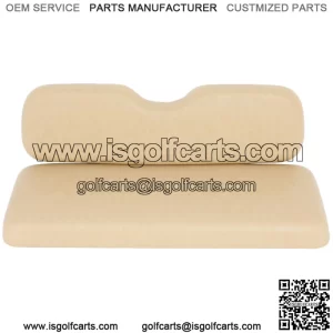 Rear Tan Golf Cart Seat + Back Cushion For Ezgo TxT,Rxv,ST,ST Sport,Valor models