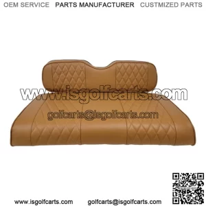 Brown Golf Cart Seat Covers Diamond Stitch Fit Yamaha Drive G29, Drive 2, 4PCS