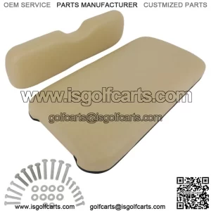 Buff Golf Cart Front Seat Cushion Set Fits EZGO TXT High Quality