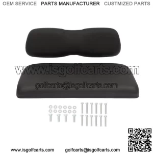 Fits Club Car DS Black Golf Cart Front Seat & Back Cushion Set