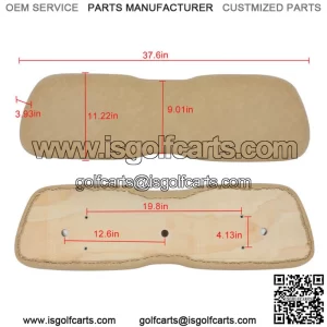 For Club Car DS Golf Cart Front Back Cushion Tan/Beige