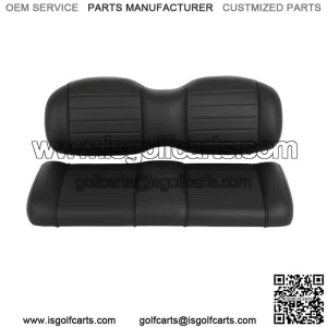 Black Luxurious Golf Cart Rear Cushion Set For EZGO TxT,ST,ST Sport,Valor models