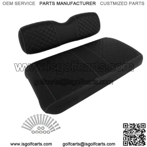 For EZGO TXT Diamond-shaped Golf Cart Front Cushion Set Black New