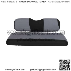 Universal Rear Golf Cart Seat Cover Set Black and Gray