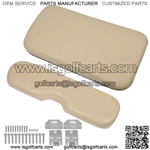 Golf Cart Tan Front Seat Cushion with Hardware For EZGO Medalist TXT 1994-2013
