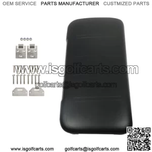 Black Front Seat Bottom For EZGO Medalist TXT 1994-2013 Golf Cart Hardware Incl.