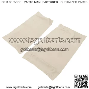 Front Seat Cover For Club Car Precedent Golf Cart - White Color(Bottom+Backrest)