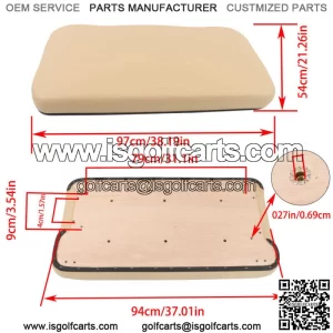 Golf Cart Front Seat Bottom Assembly For Club Car Precedent 2004-Up Replacement