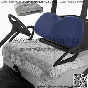 Golf Cart Seat Covers with Pockets,Compatible with EZGO Yamaha Club Car, Golf Cart Seat Blanket Towel Cushion Covers for 2 Passenger Seats Club Car Accessories, Heavy Duty Golf Gift