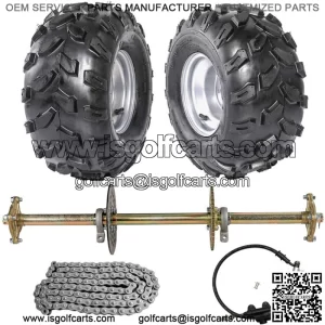 44" Rear Live Axle Kit Complete Wheels For Go Kart Golf Cart ATV Quad Trike Bugg