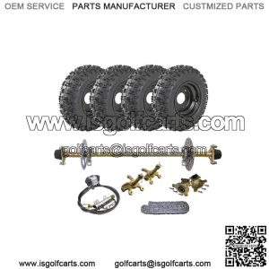 29" Go Kart Rear Live Axle Kit Complete 6" Wheels for ATV Quad Trike Golf Cart