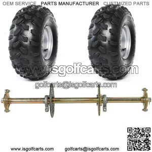 32" Go Kart Trike ATV Rear Live Axle Kit 8" Wheels Brake Disc Sprocket Wheel Hub