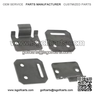 Set of 2 Seat Hinge Plate Male and Female Kits for Club Car DS Golf Cart 1979-Up