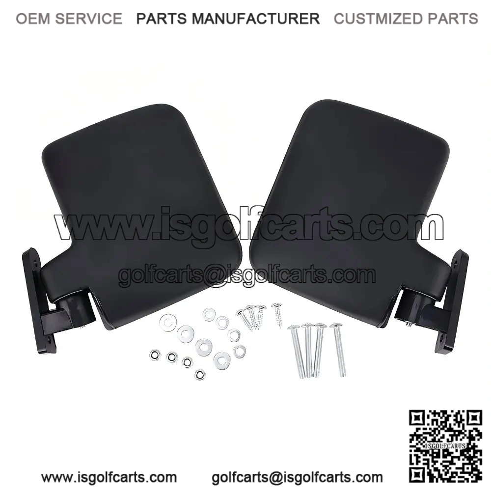 Side Rear View Mirrors ?C Compatible with Club Car, EZGO, and Yamaha Carts