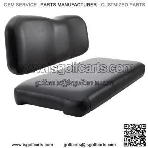 Replacement Rear Flip Seat Cushions for Club Car Precedent & Tempo - Black