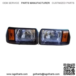 Club Car DS Golf Cart Headlights, Left and Right, Direct Fit Style