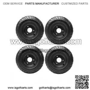 Set of 4 Tires 13x5.00-6" Wheel Rim for Go Kart, Drift Scooter, ATV, Quad, Golf Cart
