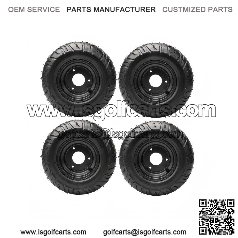 Set of 4 Tires 13x5.00-6" Wheel Rim for Go Kart, Drift Scooter, ATV, Quad, Golf Cart