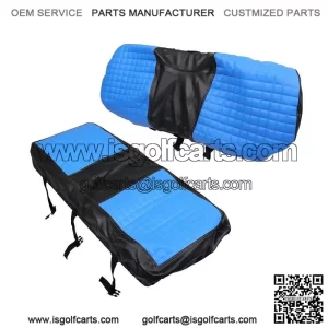 No Staple 2PC RS Type Diamond Golf Cart Seat Cover Kit for Club Car, EZGO, Yamaha